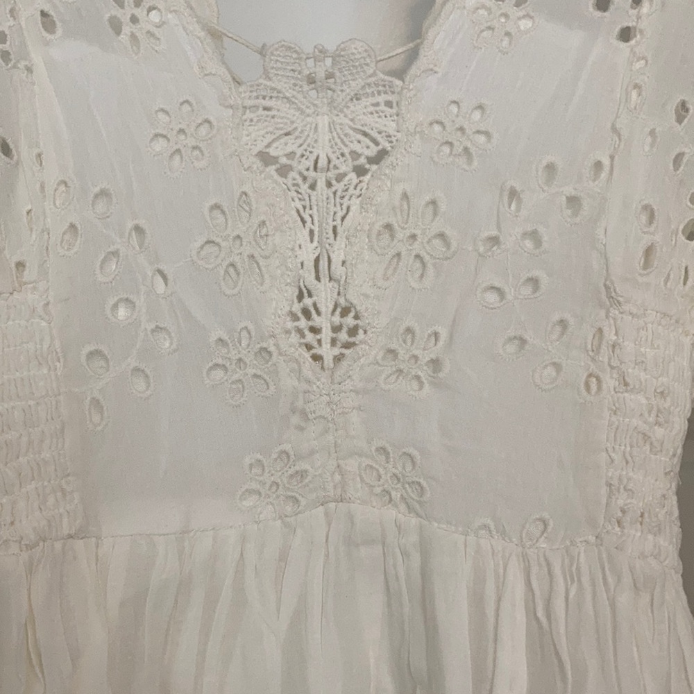 NWT FREE PEOPLE WOMEN'S IVORY LOTTIE DRESS - Picture 9 of 10